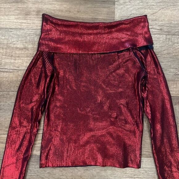 ZARA Metallic Knit Top NWT - Picture 16 of 16